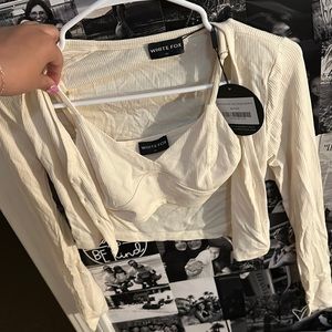 White fox two peice set